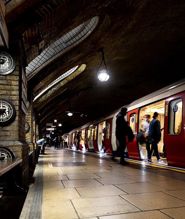 London Underground station platform